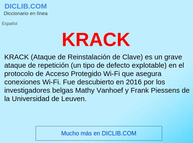 What is KRACK - definition