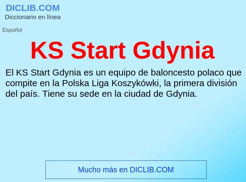 What is KS Start Gdynia - definition