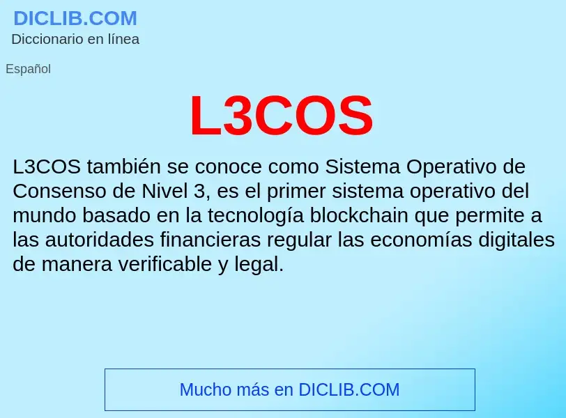 O que é L3COS - definição, significado, conceito