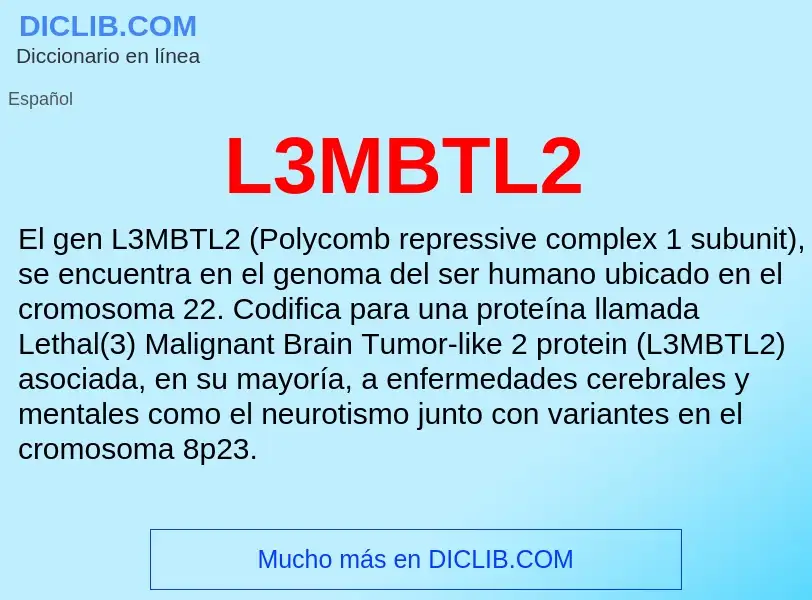 O que é L3MBTL2 - definição, significado, conceito