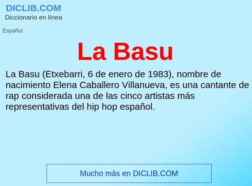 What is La Basu - definition