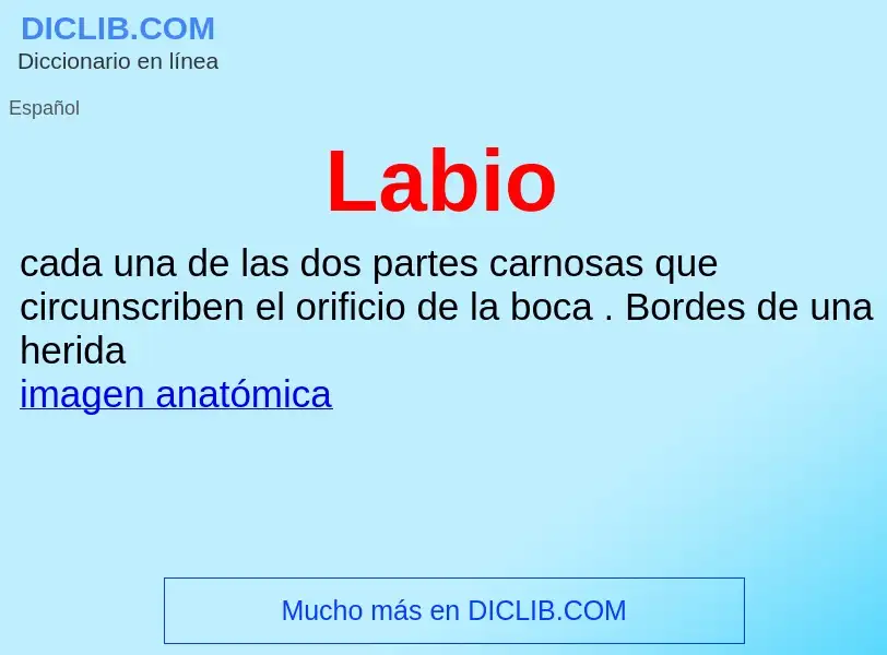 What is Labio - definition