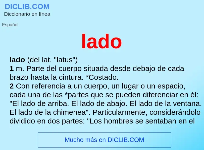 O que é lado - definição, significado, conceito