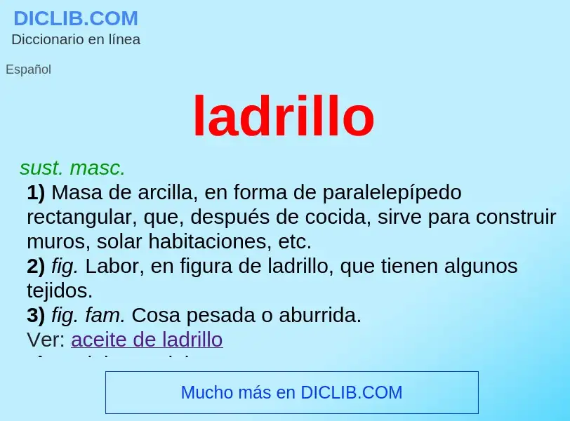 O que é ladrillo - definição, significado, conceito