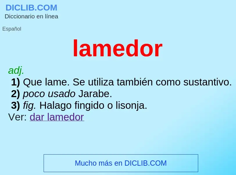 Wat is lamedor - definition