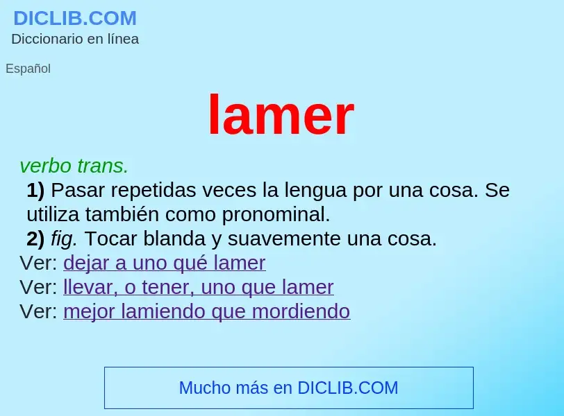 Wat is lamer - definition