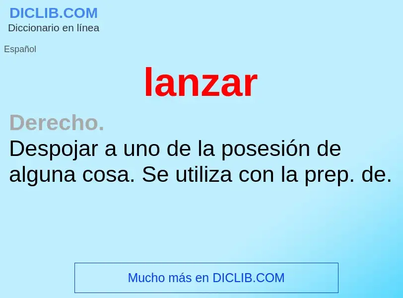 Wat is lanzar - definition