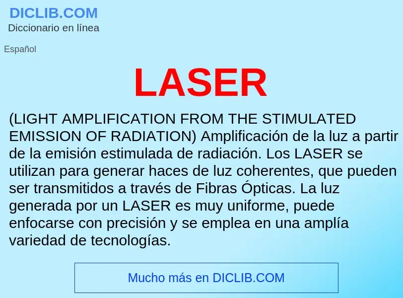 Что такое LASER - определение