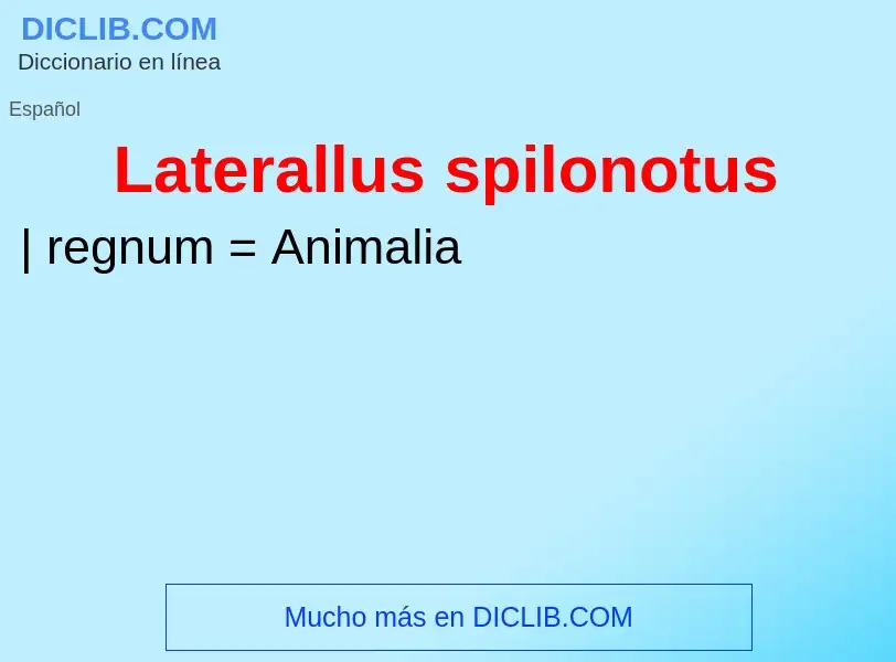 Что такое Laterallus spilonotus - определение