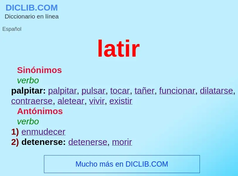 Wat is latir - definition