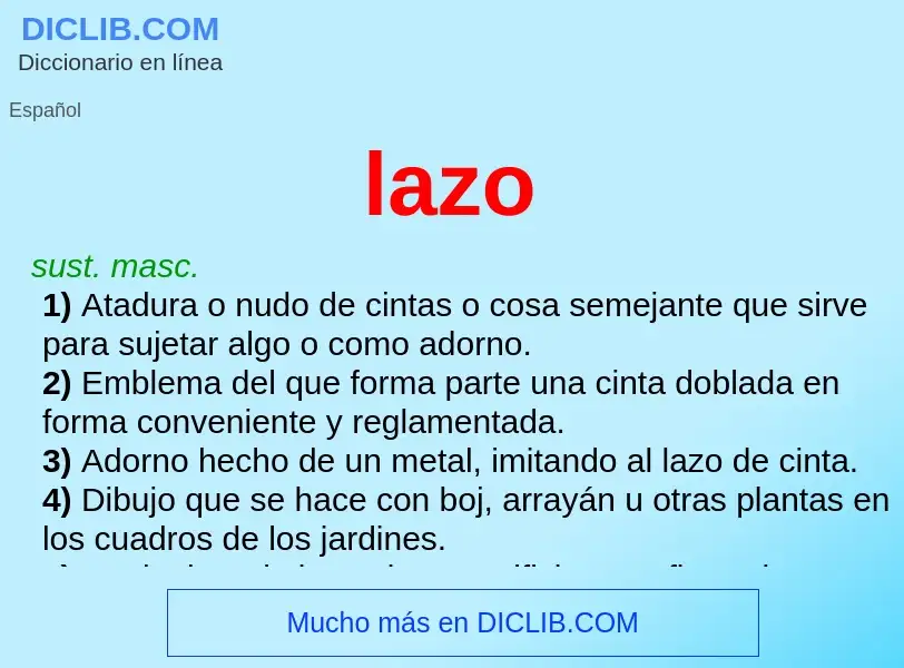 What is lazo - definition