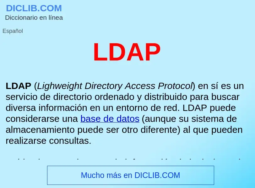 O que é LDAP  - definição, significado, conceito