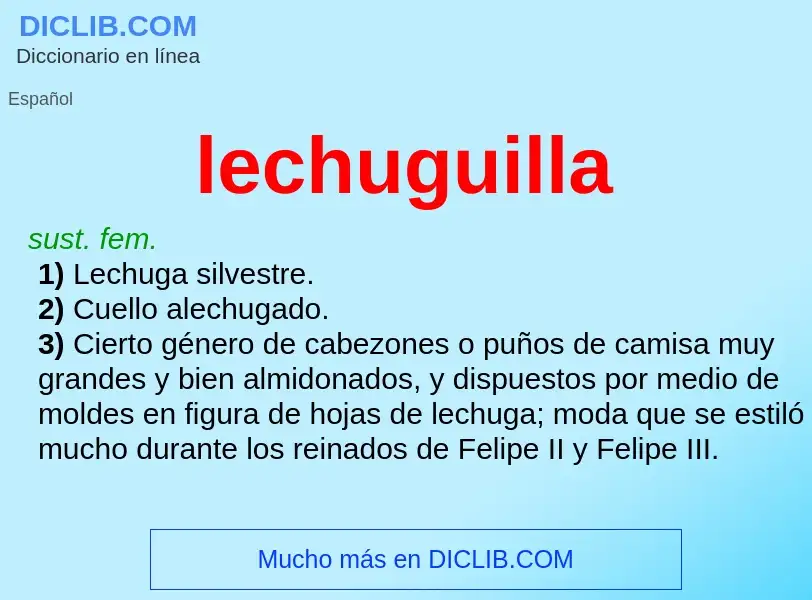 Wat is lechuguilla - definition