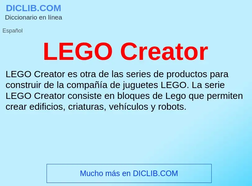 What is LEGO Creator - definition