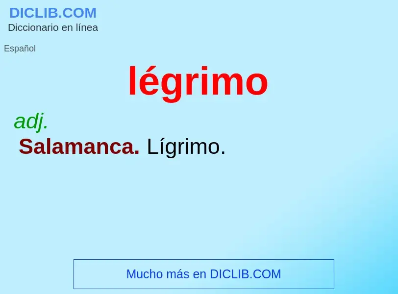 O que é légrimo - definição, significado, conceito