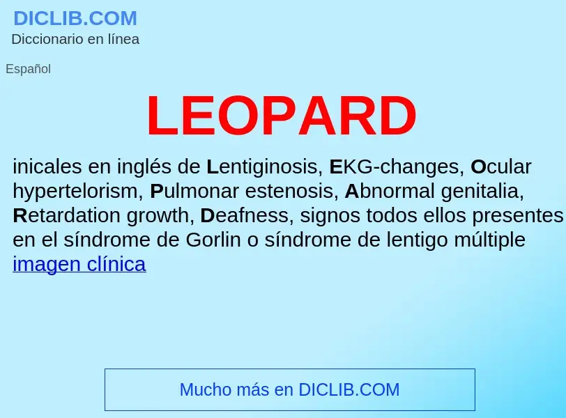 O que é LEOPARD - definição, significado, conceito