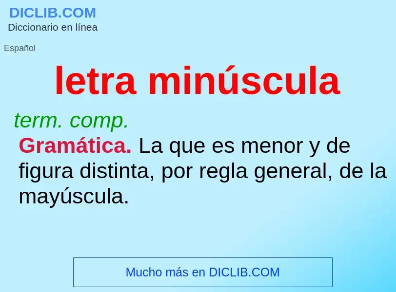 O que é letra minúscula - definição, significado, conceito