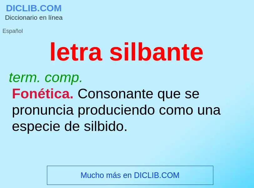 O que é letra silbante - definição, significado, conceito