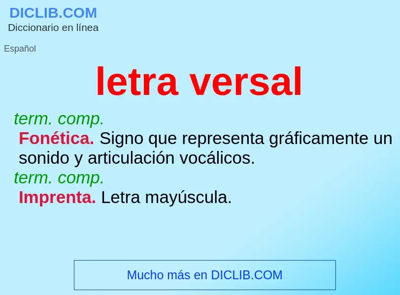 O que é letra versal - definição, significado, conceito