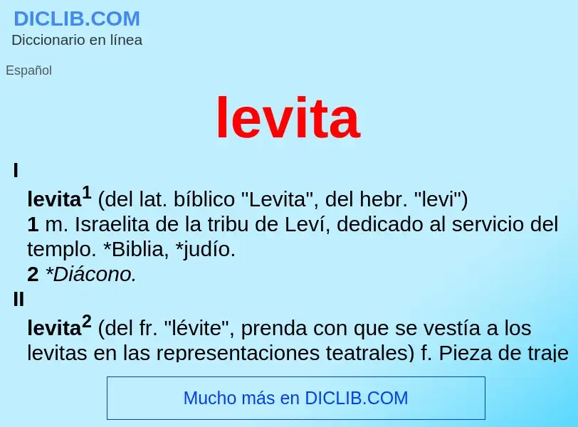 What is levita - definition