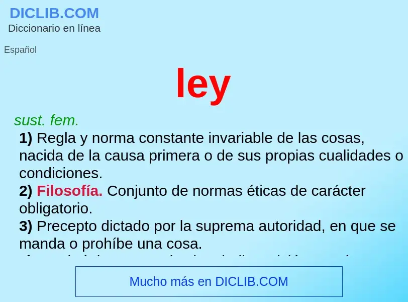 What is ley - definition