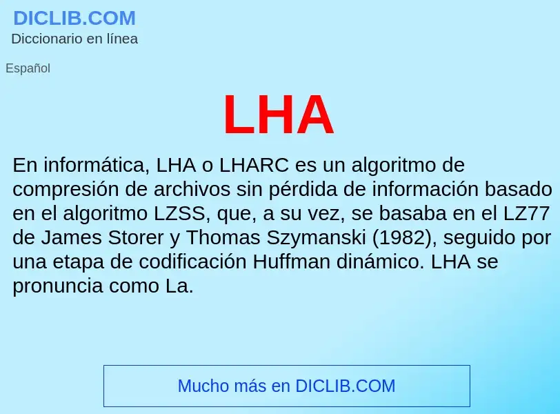 O que é LHA - definição, significado, conceito