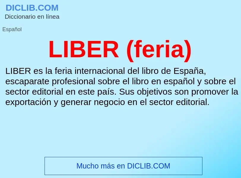 O que é LIBER (feria) - definição, significado, conceito