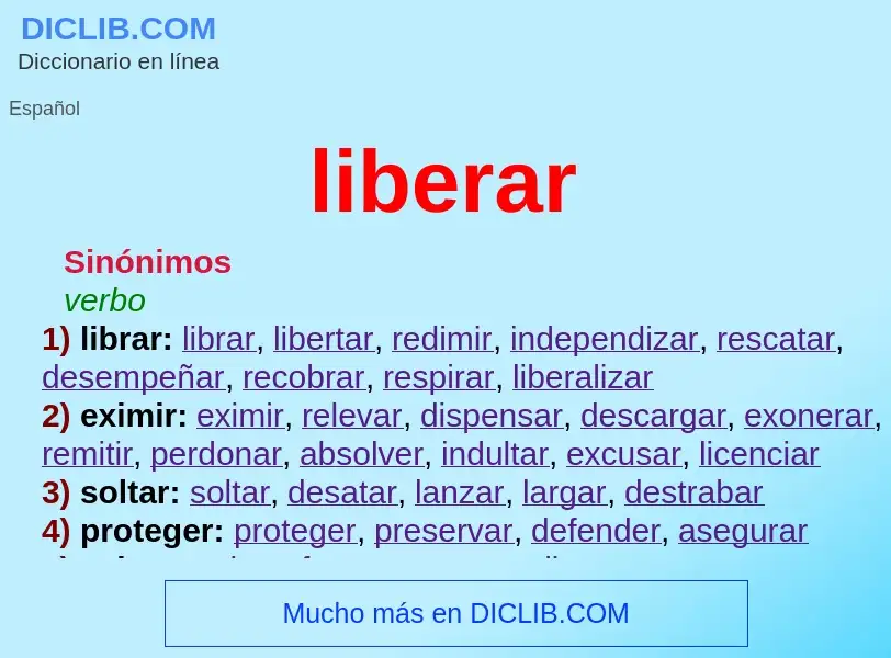 Wat is liberar - definition