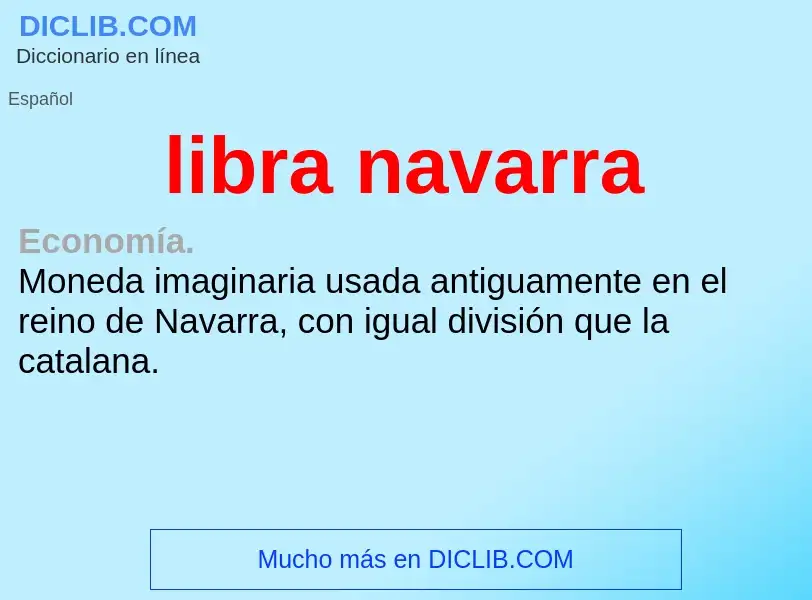 What is libra navarra - definition