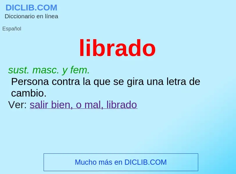 O que é librado - definição, significado, conceito