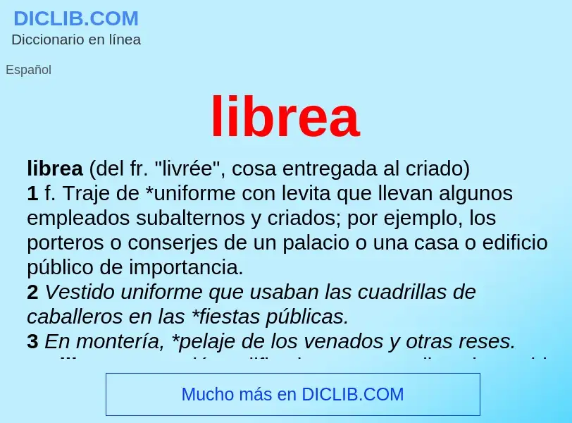 Wat is librea - definition