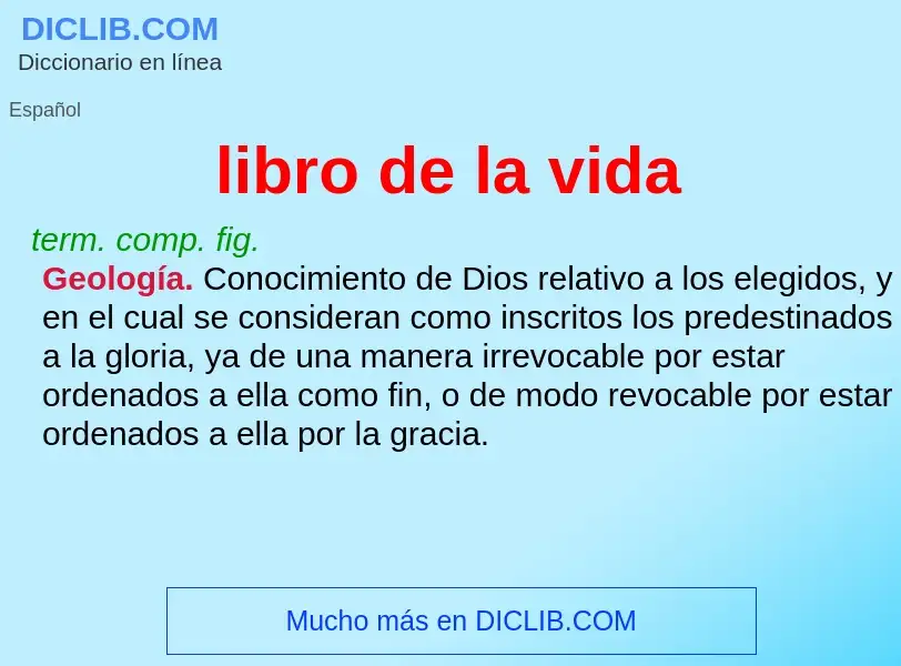 Wat is libro de la vida - definition