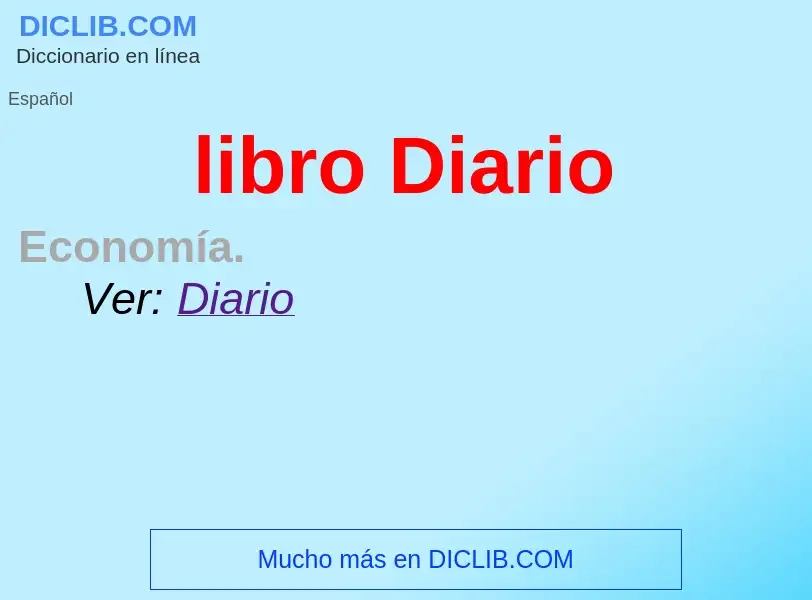 What is libro Diario - definition