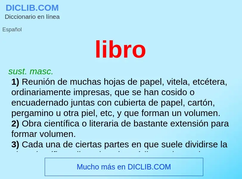 O que é libro - definição, significado, conceito