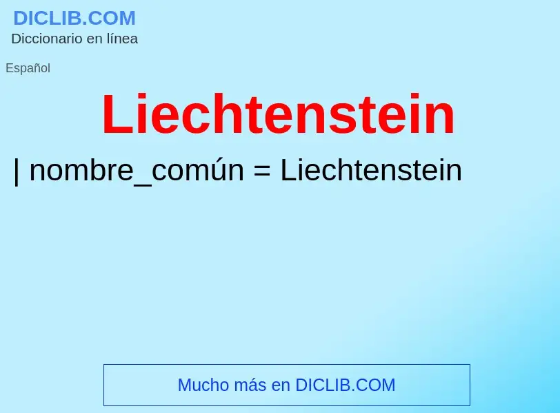 Что такое Liechtenstein - определение