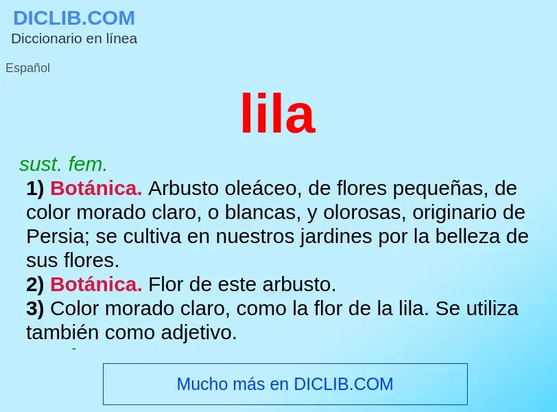 Wat is lila - definition