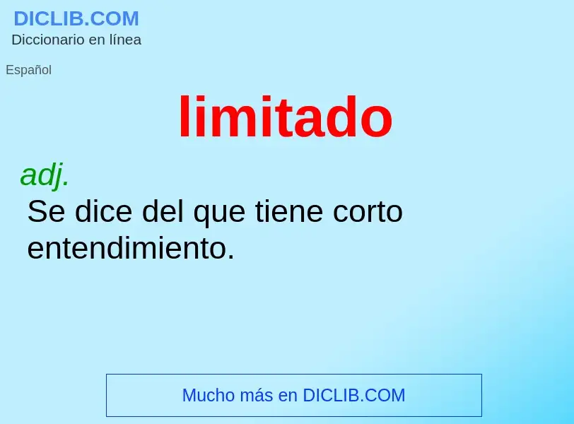 O que é limitado - definição, significado, conceito