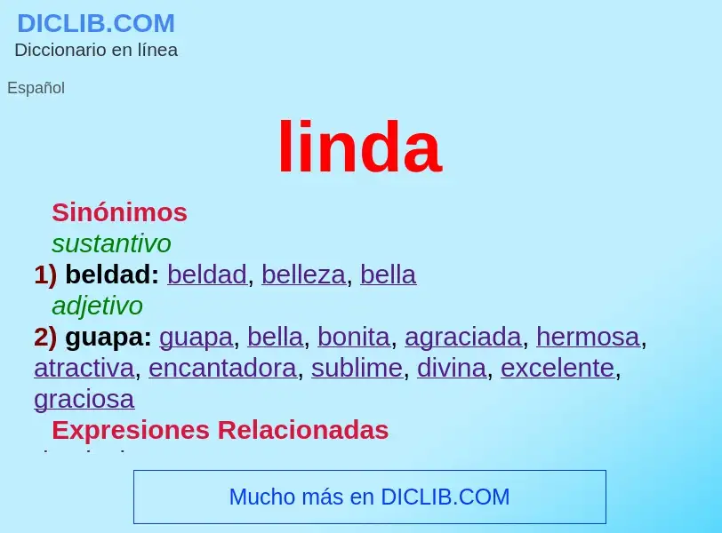 What is linda - meaning and definition