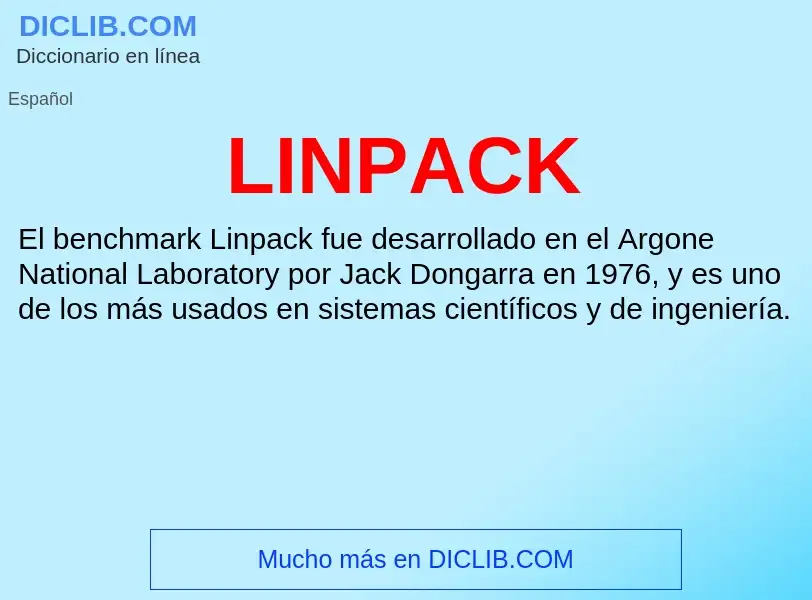 Τι είναι LINPACK - ορισμός