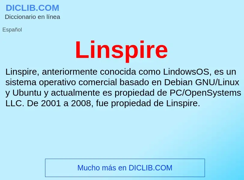 Что такое Linspire - определение