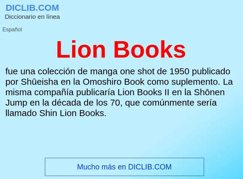 Wat is Lion Books - definition