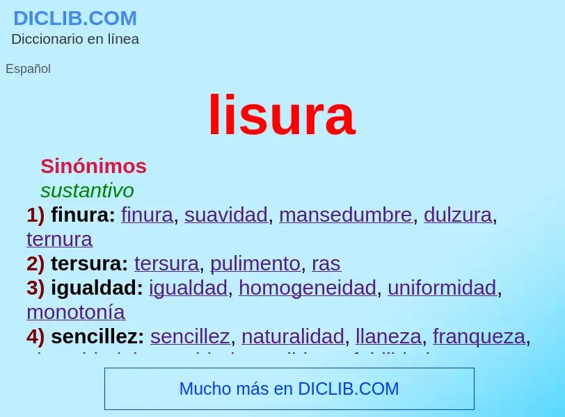 What is lisura - definition