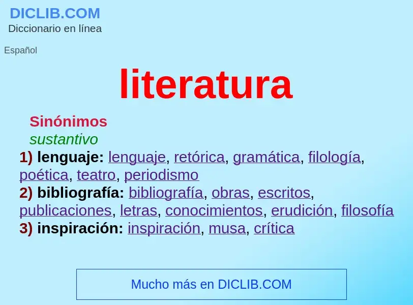 ¿Qué es literatura? - significado y definición