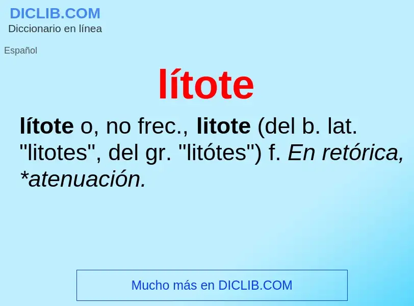 O que é lítote - definição, significado, conceito