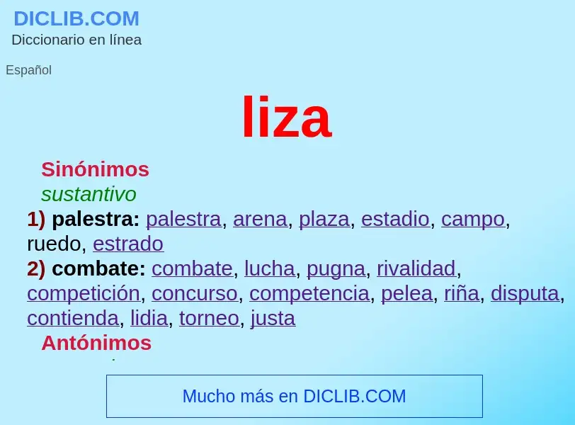 Wat is liza - definition