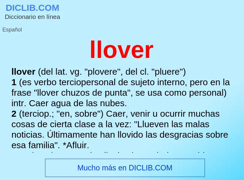 Wat is llover - definition