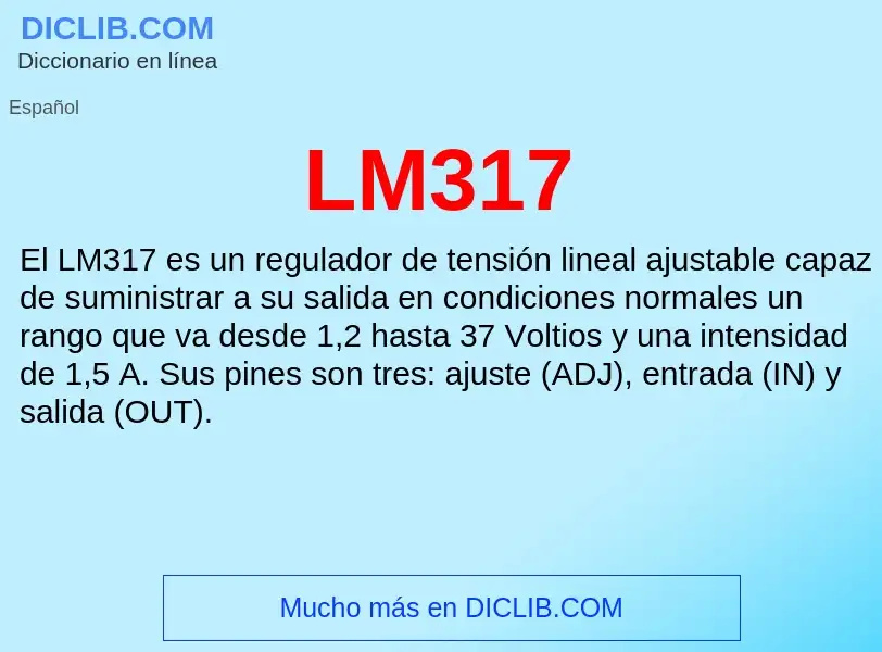 Τι είναι LM317 - ορισμός