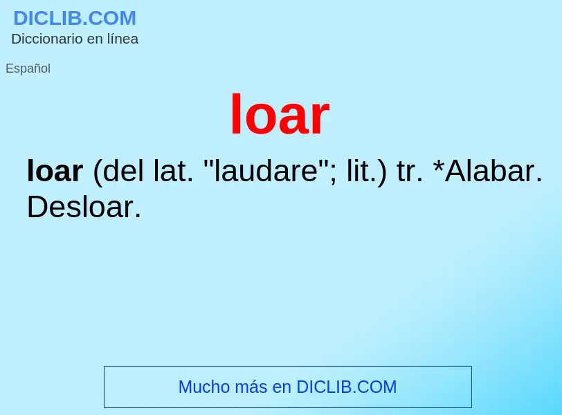 Wat is loar - definition