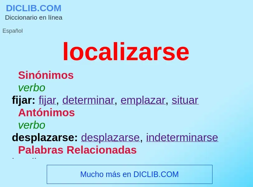 Wat is localizarse - definition