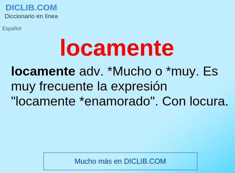 What is locamente - definition